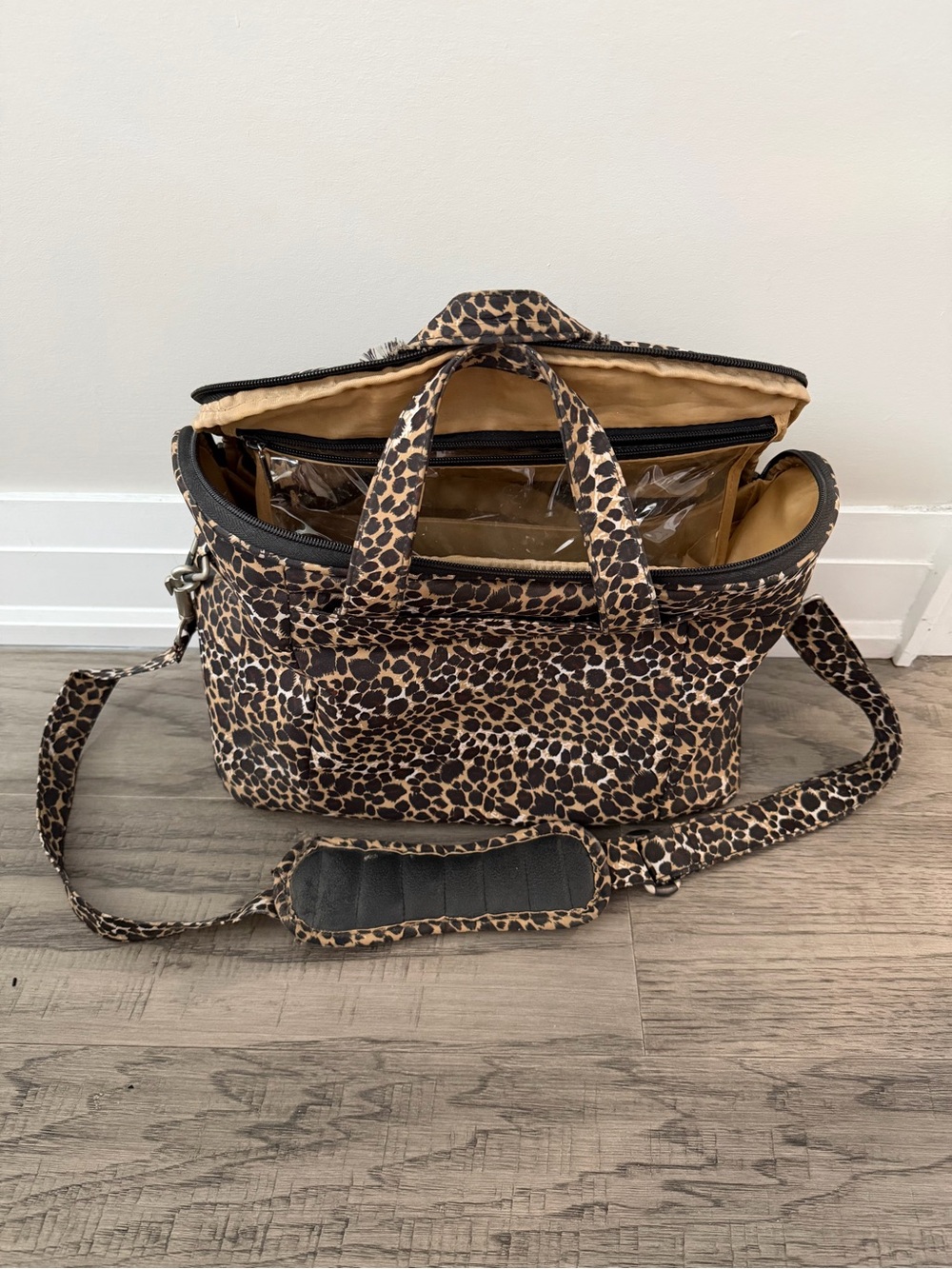Leopard Print Women’s Carryall Bag - Brown